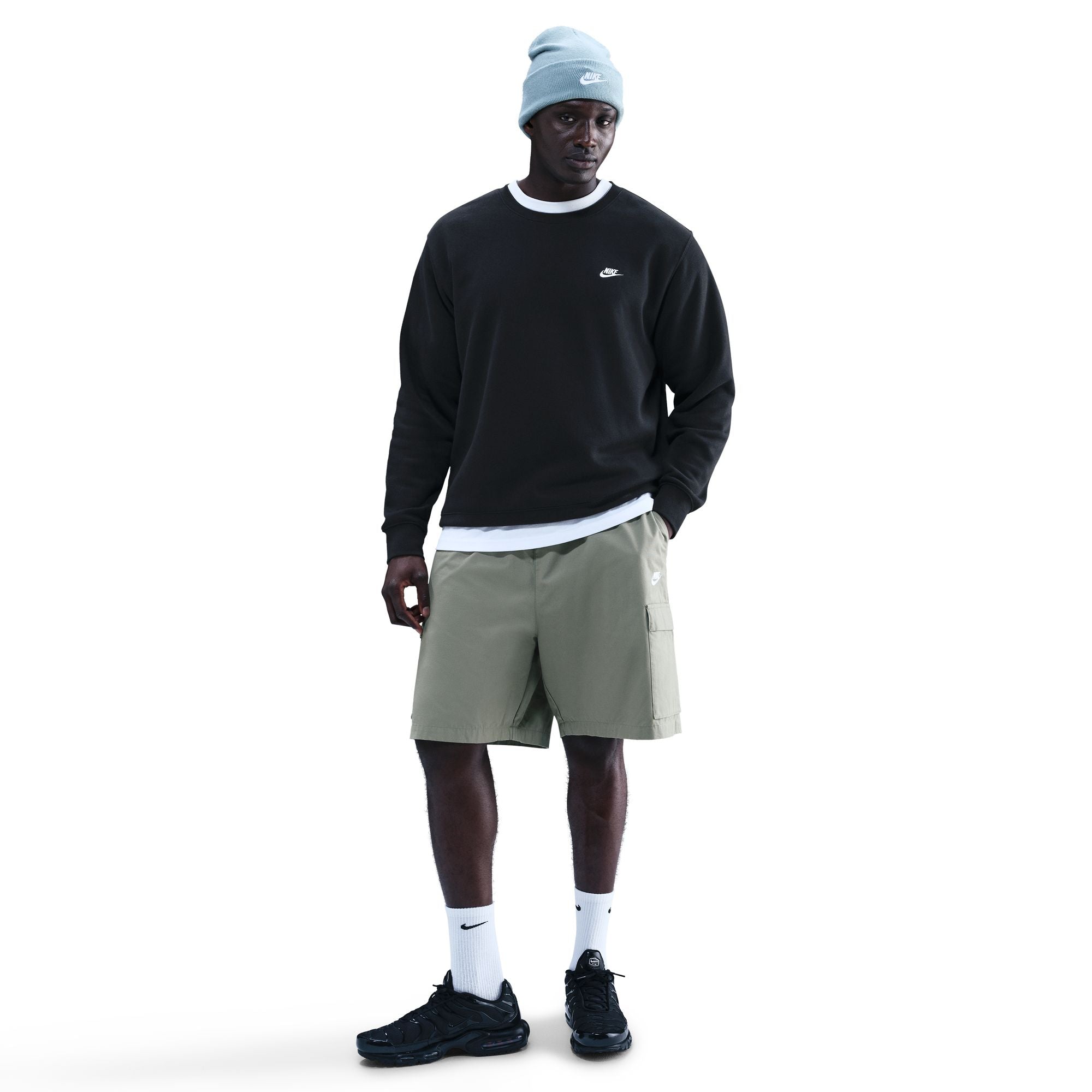 Nike Men's Club Fleece Crewneck - Black
