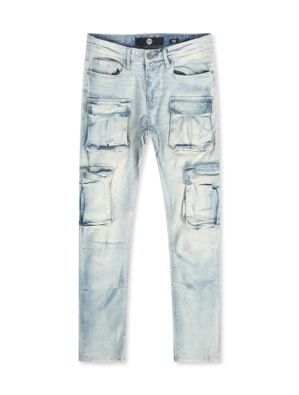 Jordan Craig Slim Cargo Jeans - Iced White