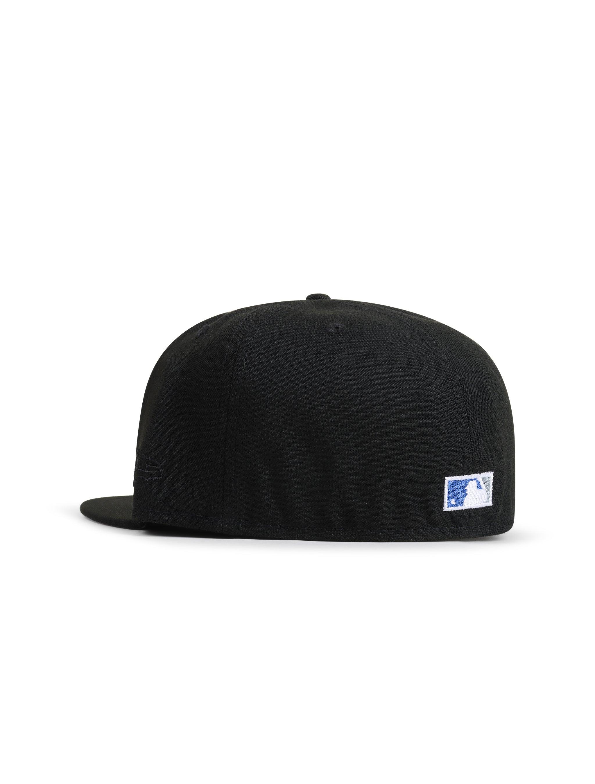 New Era 5950 Dodgers 40th Anniversary Hat - Black/Metallic Blue